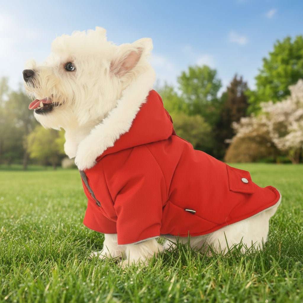 Warm Cotton Dog Coat – Thick Winter Jacket for Small & Medium Dogs