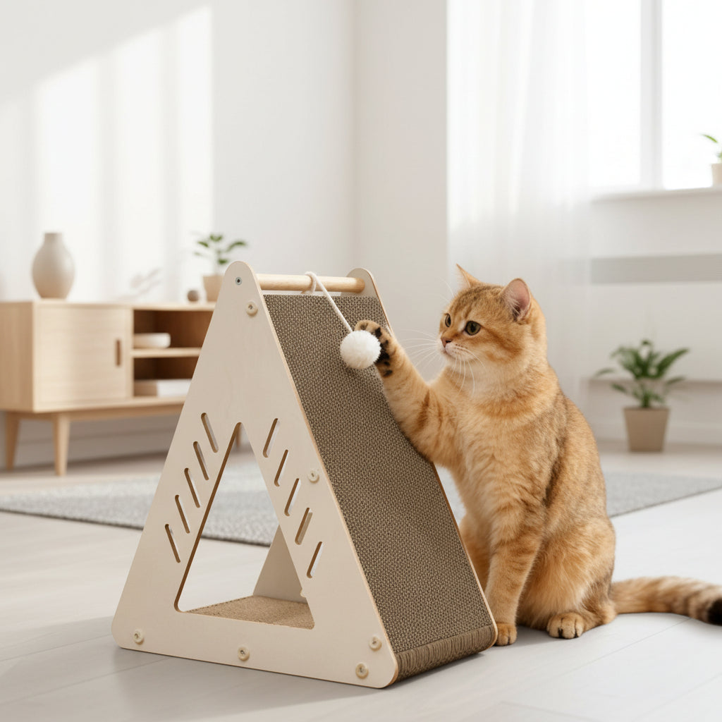Triangular Cat Climbing Scratch Frame