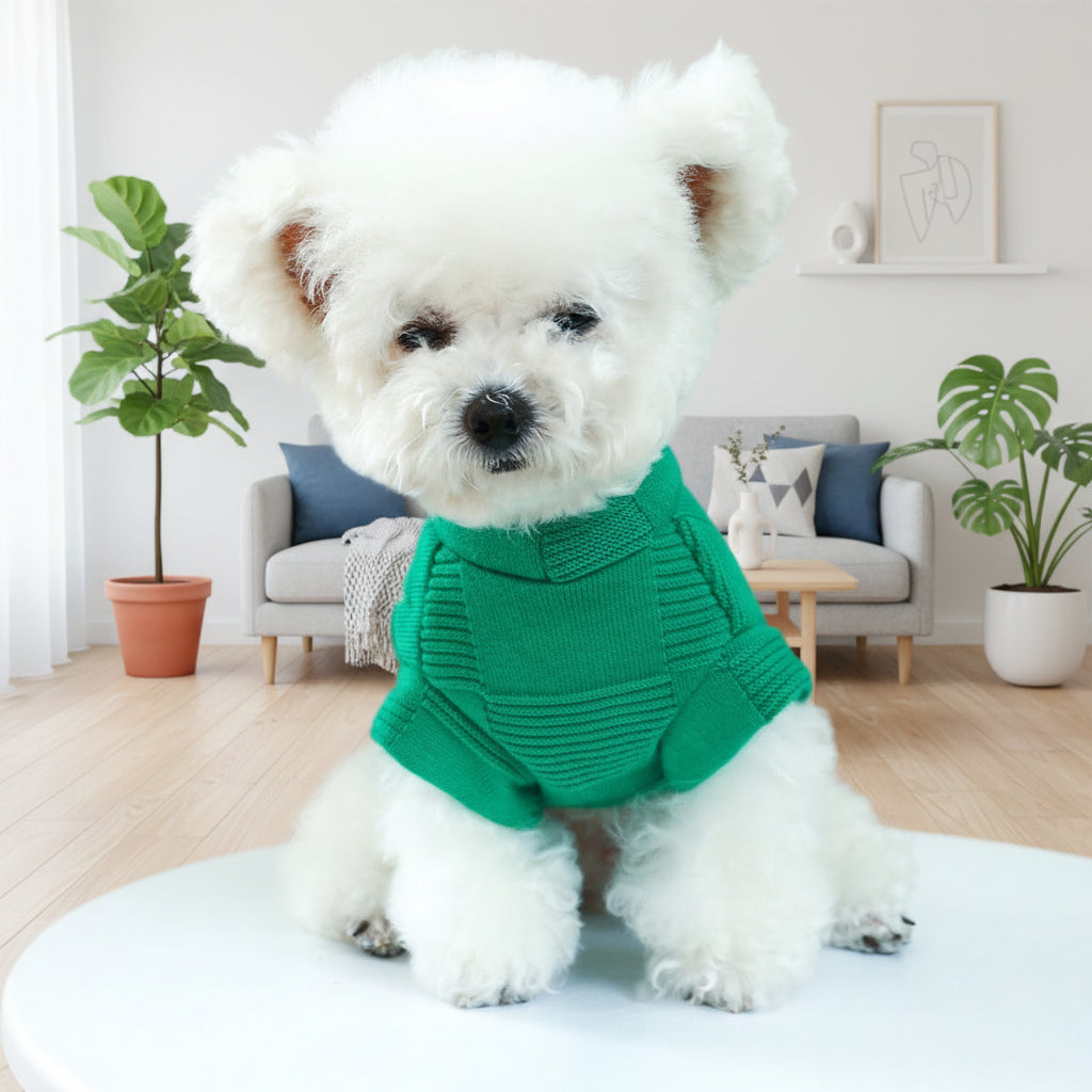 Everyday Knit Pet Top — Soft Round-Neck Dog & Cat Sweater