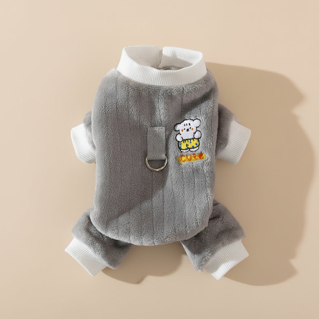 Bear Fleece Winter Jumpsuit